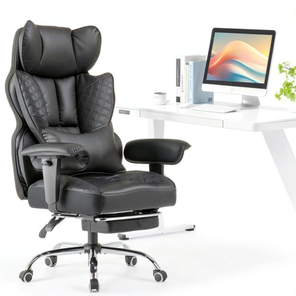 GTPlayer Gaming Chair Heavy Duty PU Leather Reclining Office-7