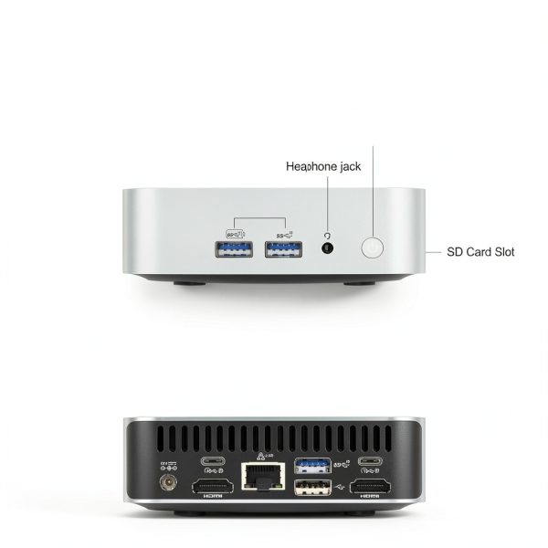 GEEKOM A6 Mini PC AMD Ryzen 7 6800H 16GB DDR5 512GB SSD-9