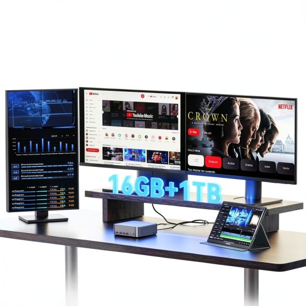 GEEKOM GT1 Mega AI Mini PC Intel Ultra U9 185H 16GB DDR5-7
