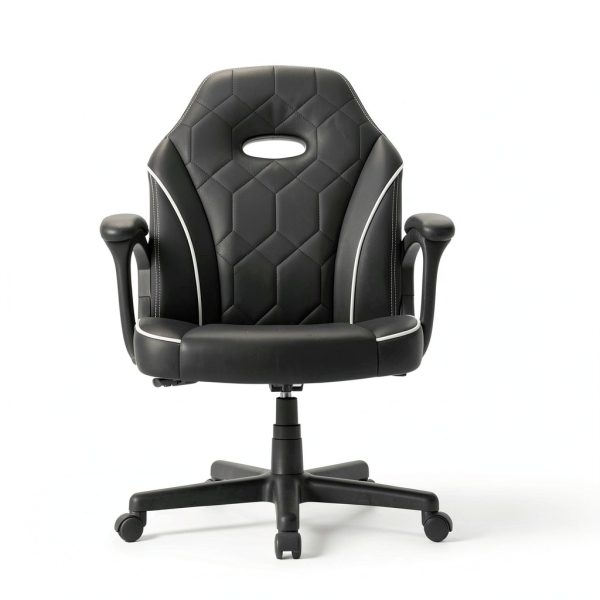 ACGAM Slim Chair Ergonomic Computer Desk Office Chair Black-6