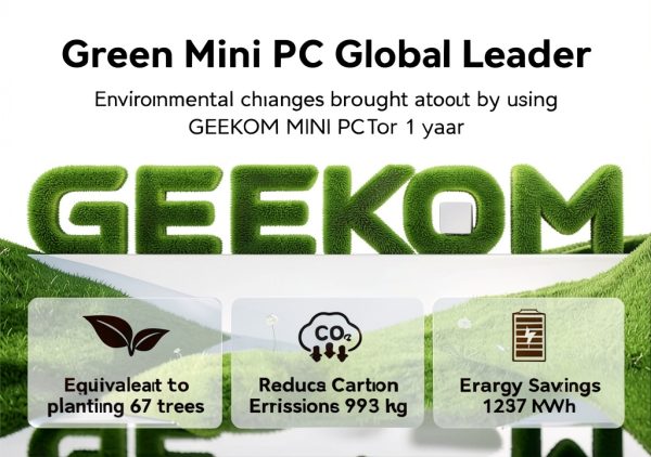 GEEKOM A5 Mini PC AMD Ryzen 5 7430U 16GB RAM 512GB SSD-12