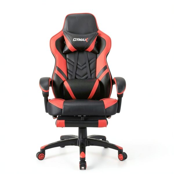 Gymax Gaming Chair Ergonomic High Back Adjustable Footrest-5