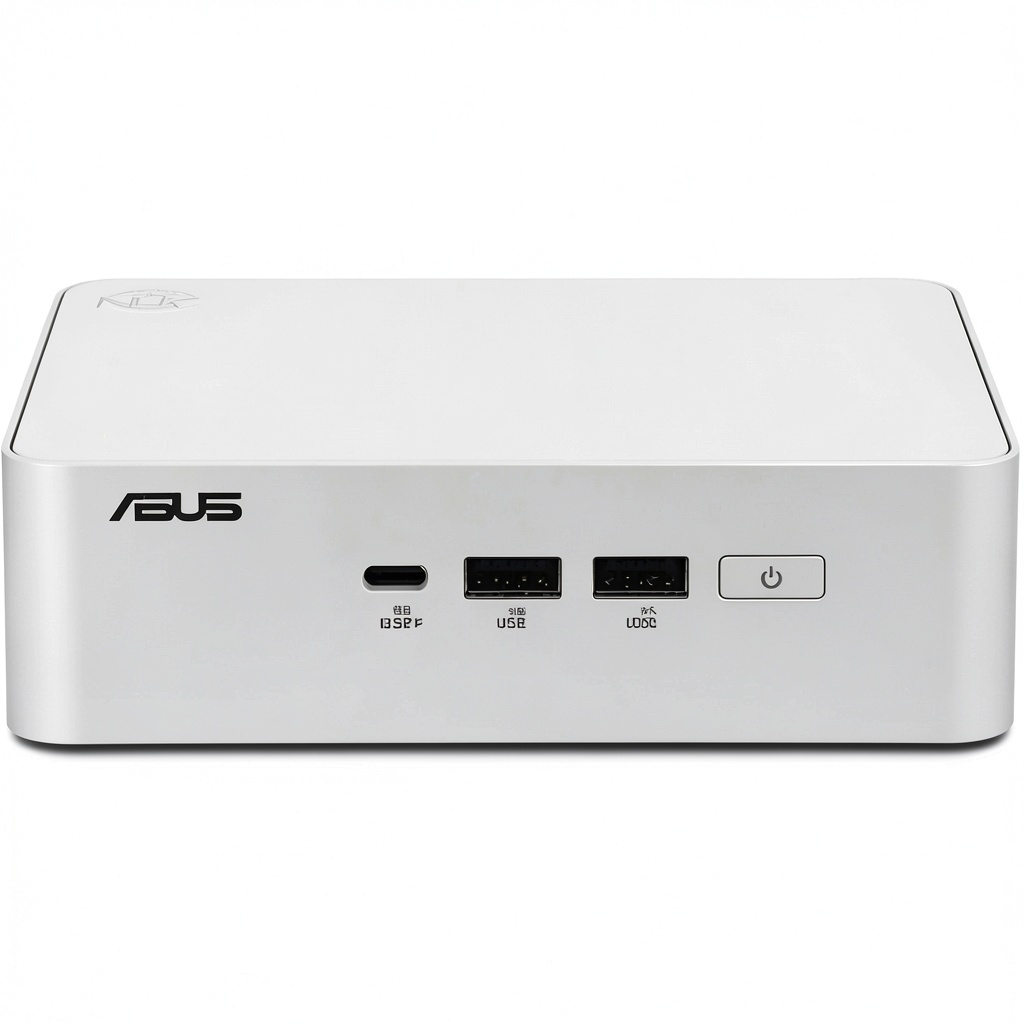 Installing ASUS NUC 15 Pro Plus Mini PC Intel Core Ultra 5 16GB on a wooden desk