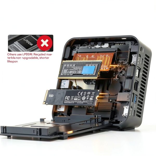 GEEKOM A8 Max AI Mini PC AMD Ryzen 9 8945HS Dual LAN-6
