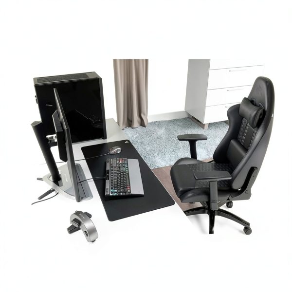 CORSAIR TC100 Gaming Chair Black Leatherette Ergonomic-11