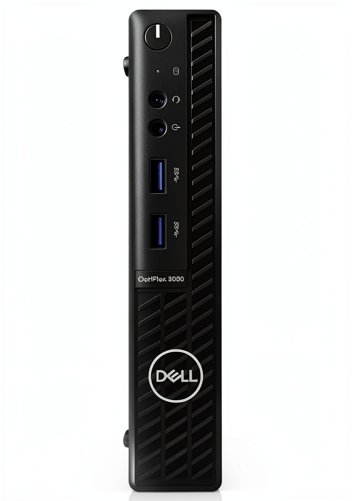 Dell Optiplex 3080 Mini Desktop PC on a desk with peripherals