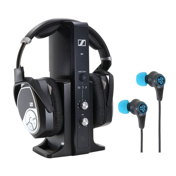 Sennheiser RS 195 Wireless Headphones TV Listening-0