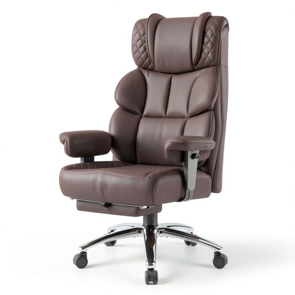 Brick Attic Ergonomic Office Chair Leather Reclining-1