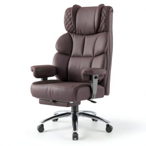 Brick Attic Ergonomic Office Chair Leather Reclining-0