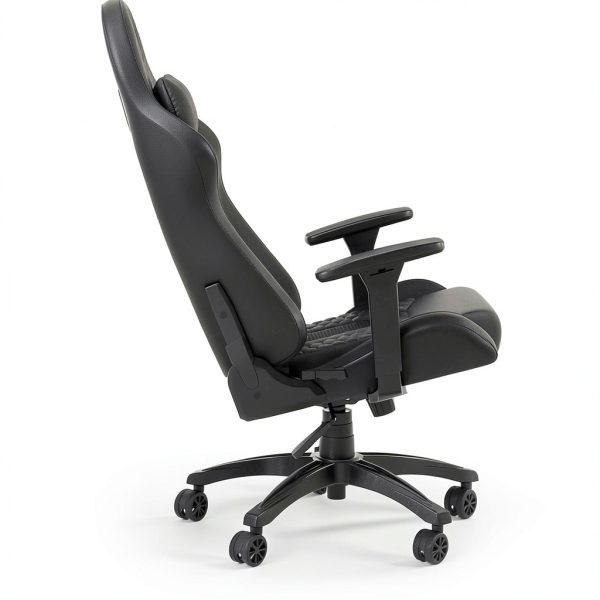 CORSAIR TC100 Gaming Chair Black Leatherette Ergonomic-5
