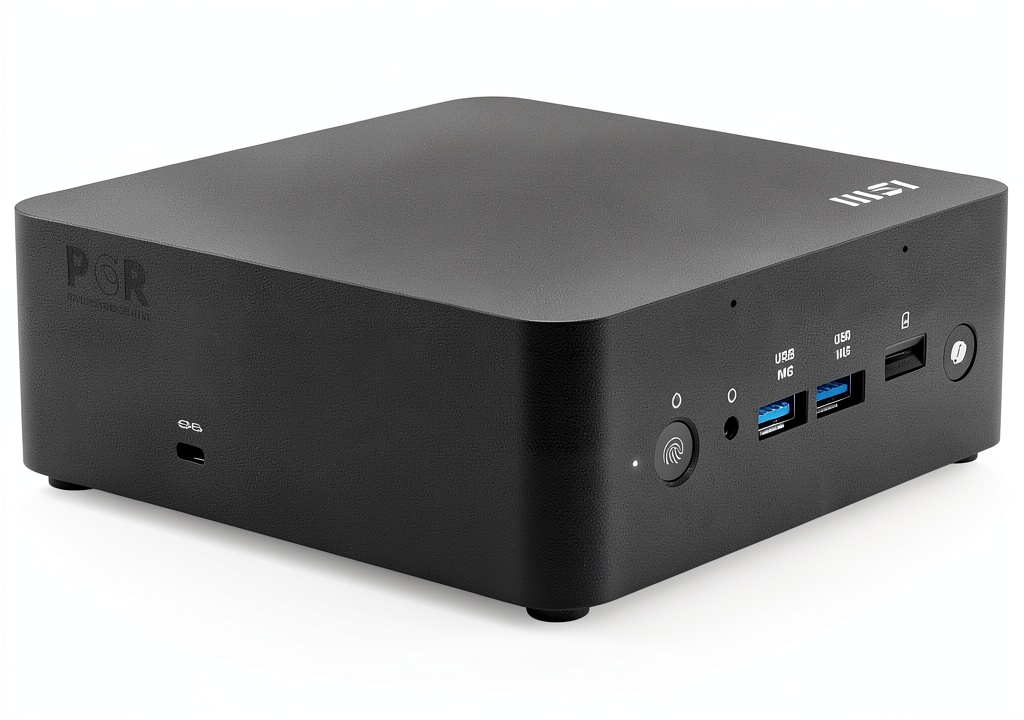 MSI Desktop PC Cubi NUC AI+ showing compact design and ports
