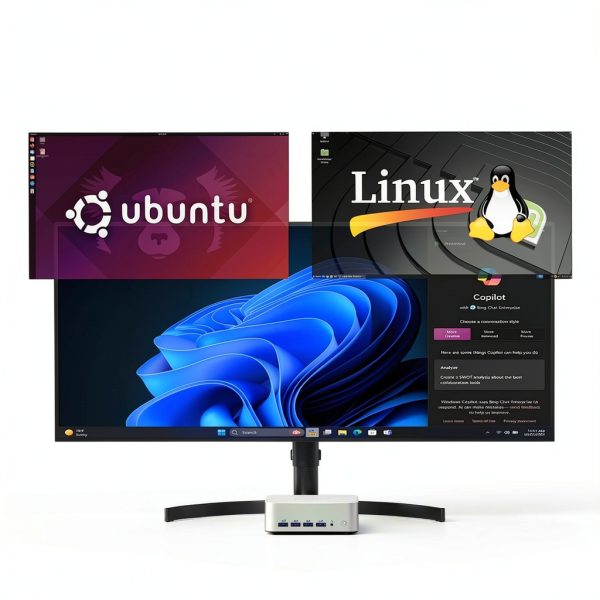 GEEKOM A8 Max AI Mini PC AMD Ryzen 9 8945HS Dual LAN-5
