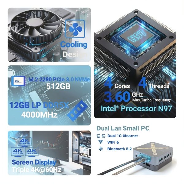 MINIX NEO Z97 Mini PC Intel N97 12GB RAM 512GB SSD-9