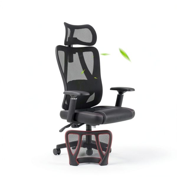 ACGAM Ergonomic Gaming Chair Breathable Mesh Lumbar Support-9