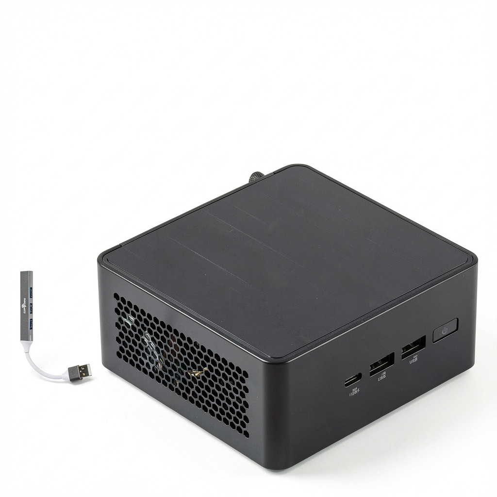ASUS NUC 14 Pro Mini Desktop on a modern desk setup