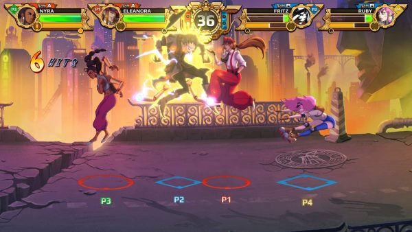 Diesel Legacy 2v2 Fighting Game Hand Drawn Four Player-7
