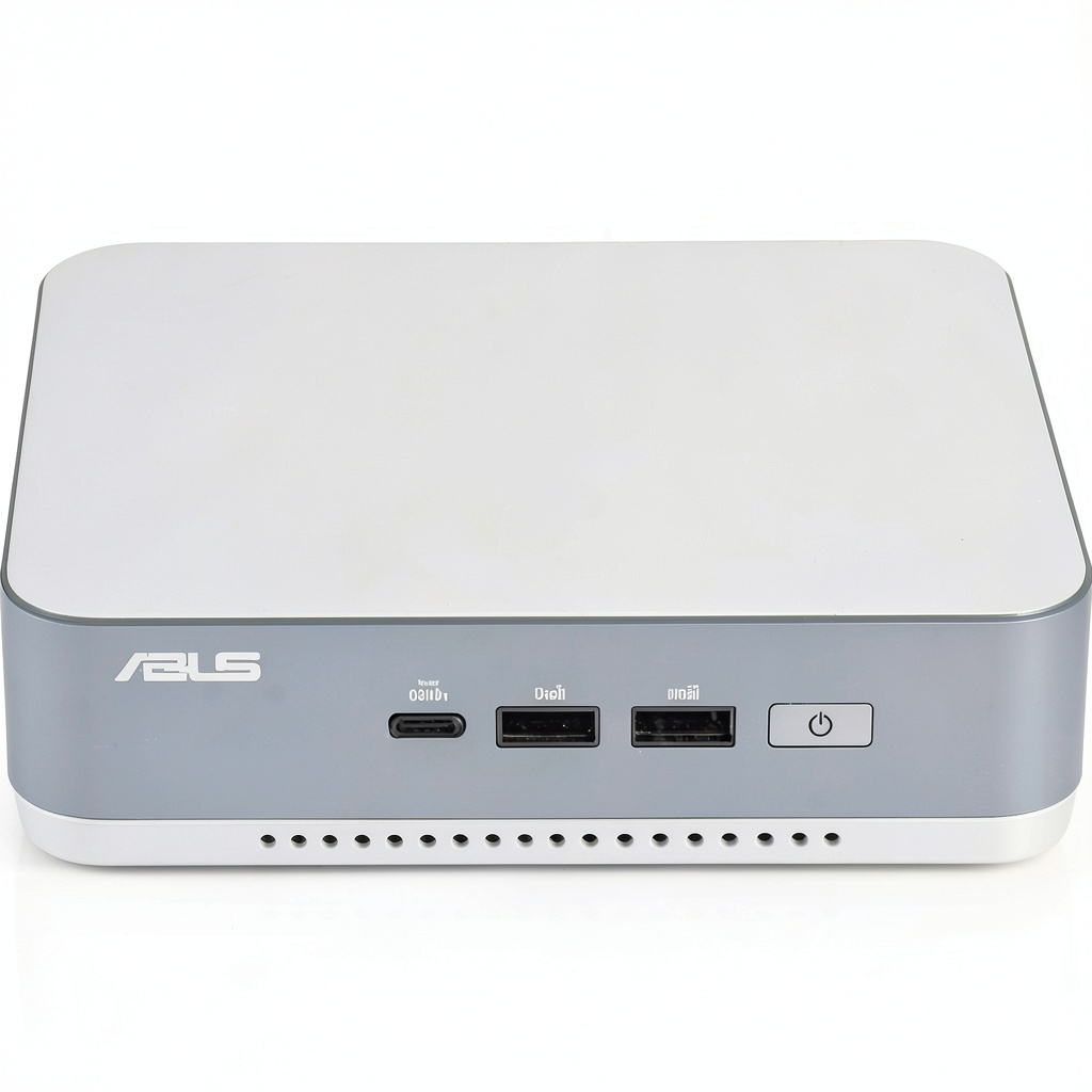 ASUS NUC 14 Pro+ Mini PC showing anodized aluminum chassis and ports