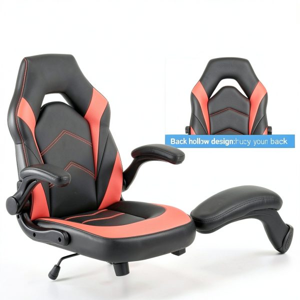 Bestier Ergonomic Gaming Chair Faux Leather Adjustable-4