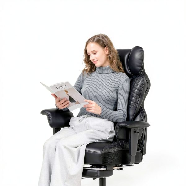 GTPlayer Gaming Chair Heavy Duty PU Leather Reclining Office-6