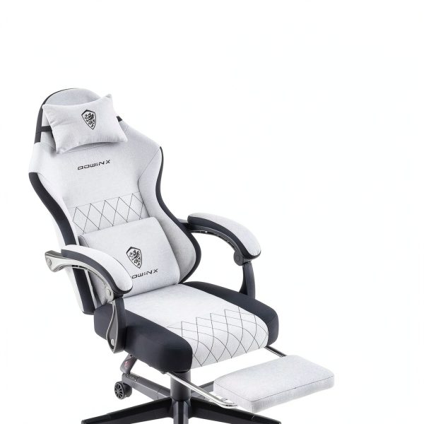 Dowinx Gaming Chair Ergonomic Fabric Pocket Spring Footrest-5