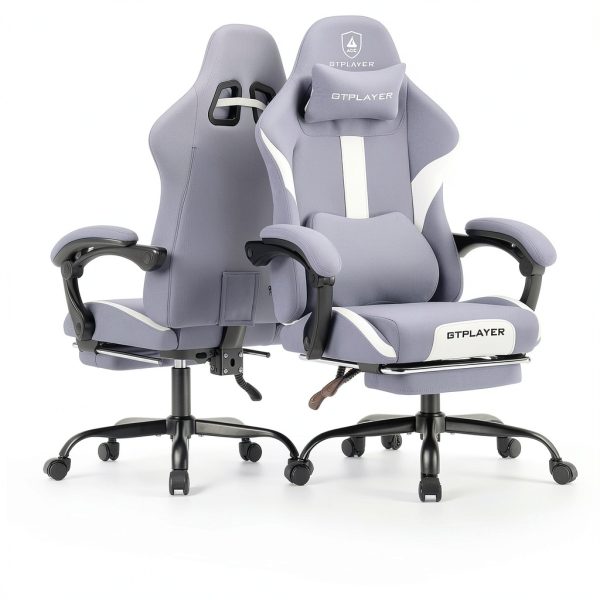 GTPlayer Gaming Chair Ergonomic Fabric Computer Desk Chair-8