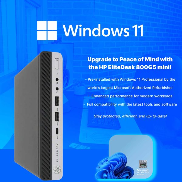 HP EliteDesk 800G5 Mini Computer Intel i7 32GB RAM 1TB NVMe-3