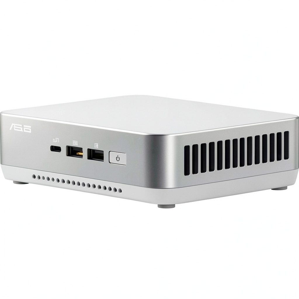 ASUS NUC 14 Pro+ Desktop Computer on a workspace