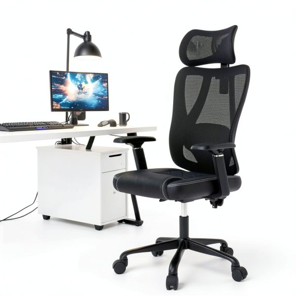 ACGAM Ergonomic Gaming Chair Breathable Mesh Lumbar Support-18