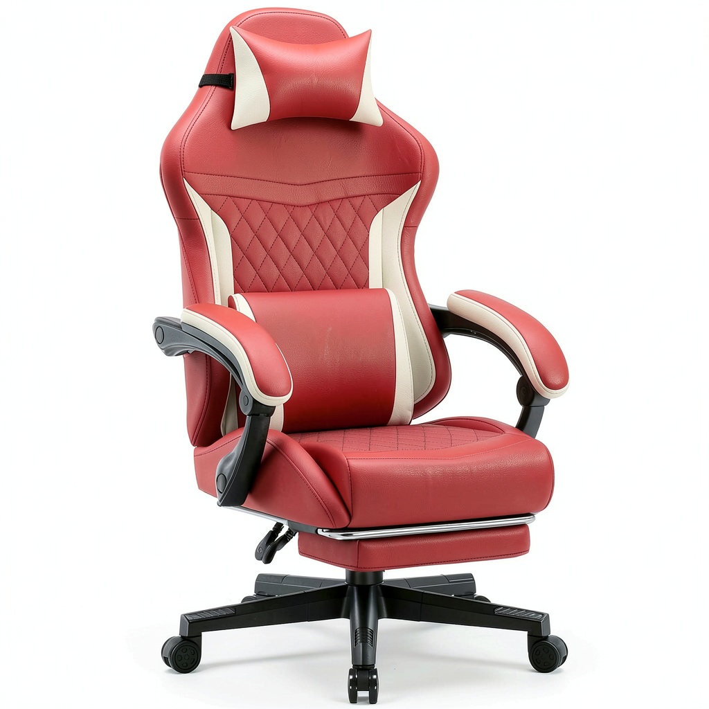 Installing GTPlayer Gaming Chair Ergonomic Design Breathable Fabric on a wooden desk