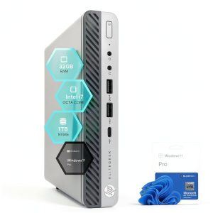 HP EliteDesk 800G5 Mini Computer Intel i7 32GB RAM 1TB NVMe-0