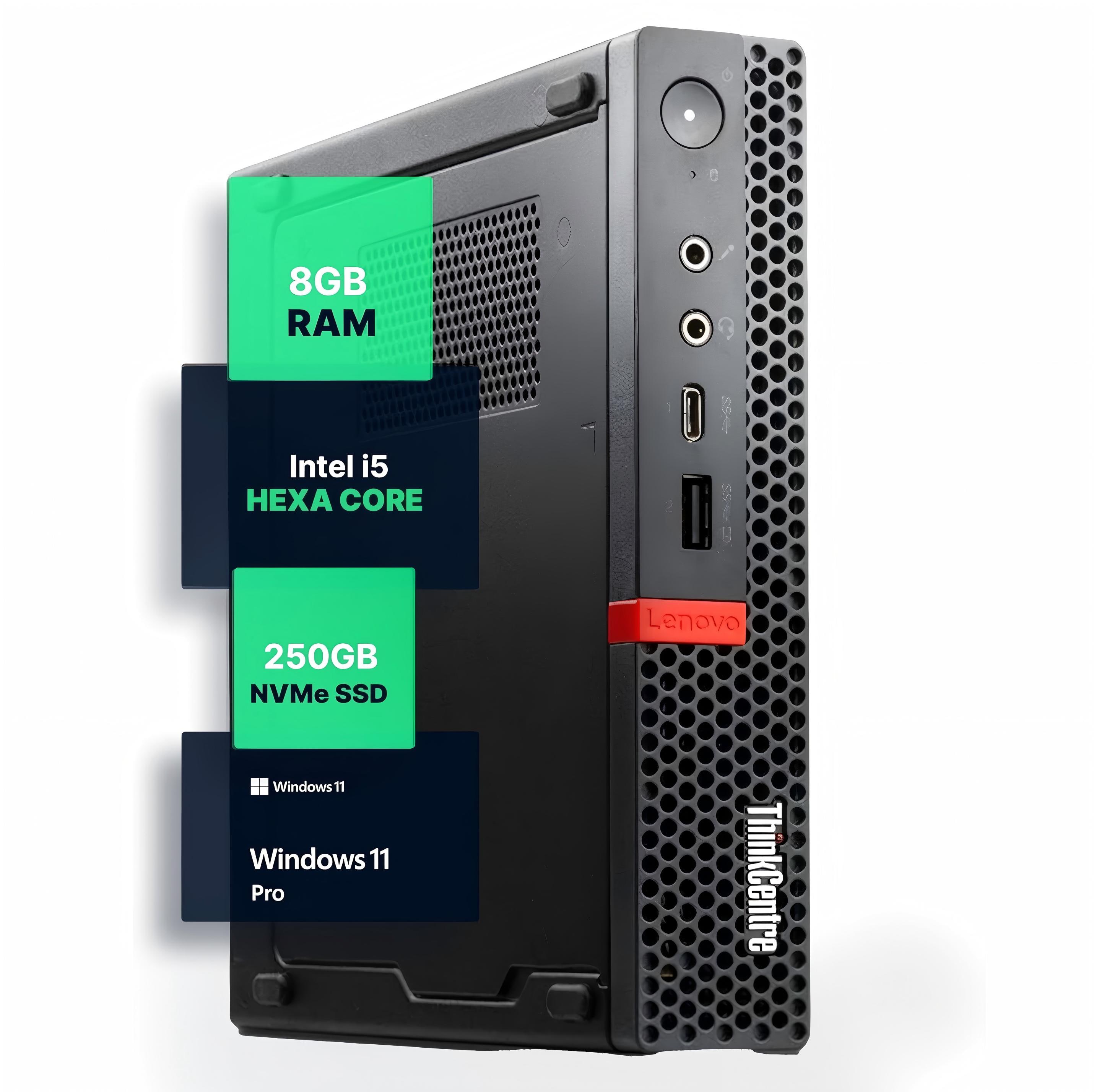 Lenovo M720Q Mini Desktop PC on a modern desk setup