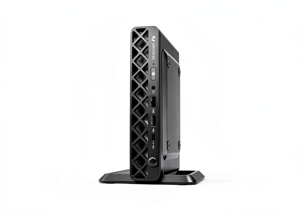 HP EliteDesk Mini PC on a modern office desk