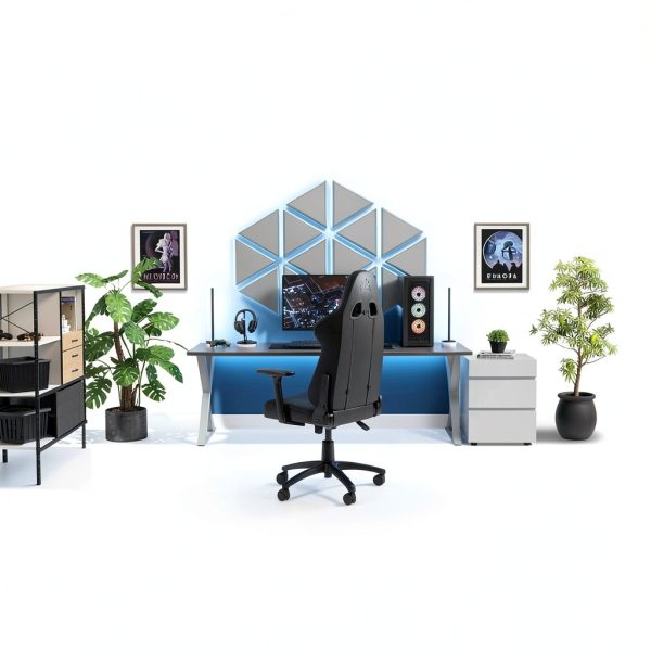 CORSAIR TC100 Gaming Chair Black Leatherette Ergonomic-12