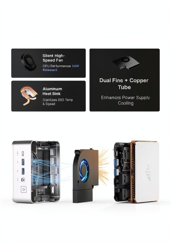 Kamrui H2 Mini PC Intel Core i5 14450HX 32GB RAM 1TB SSD-7