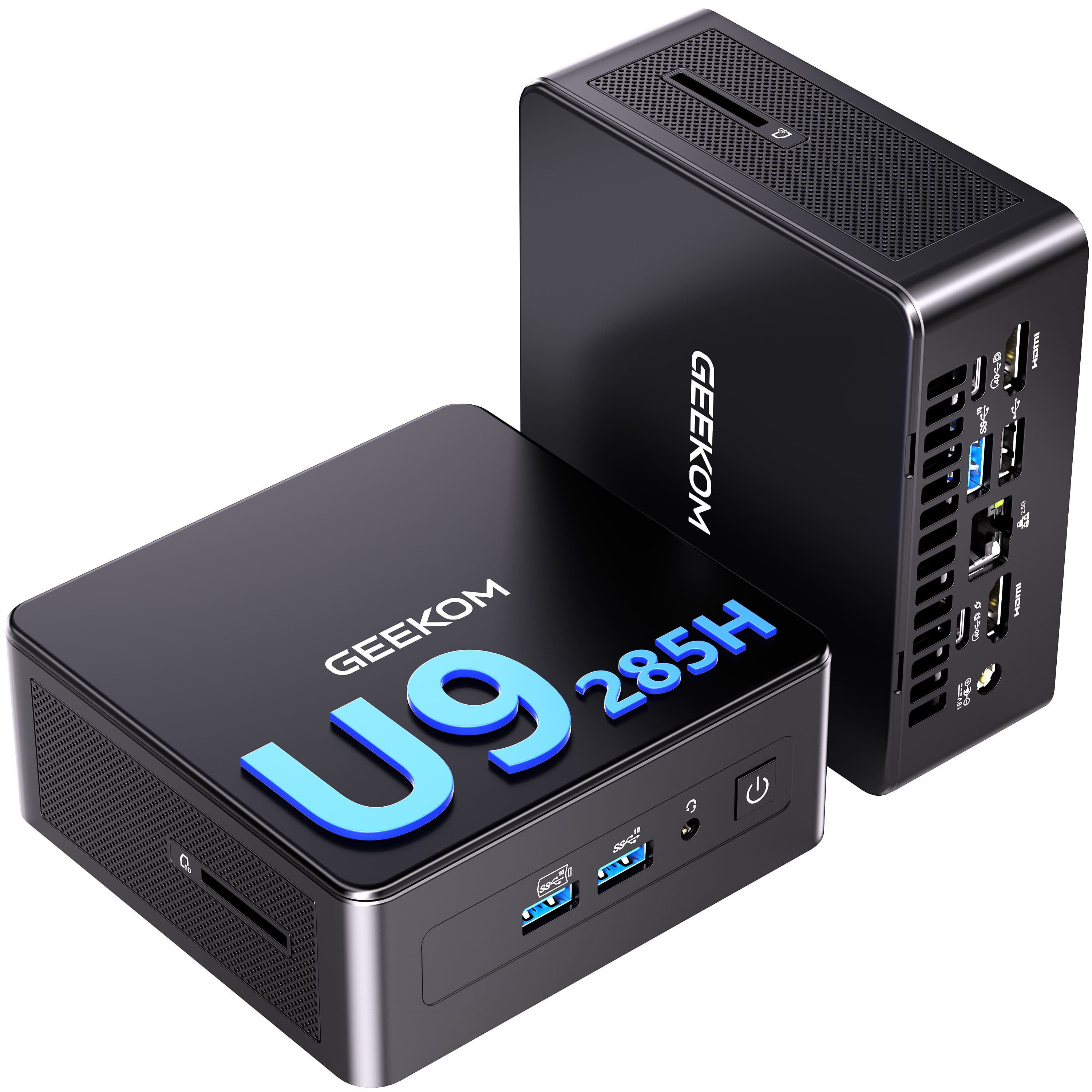 GEEKOM IT15 AI Mini PC on a modern desk setup