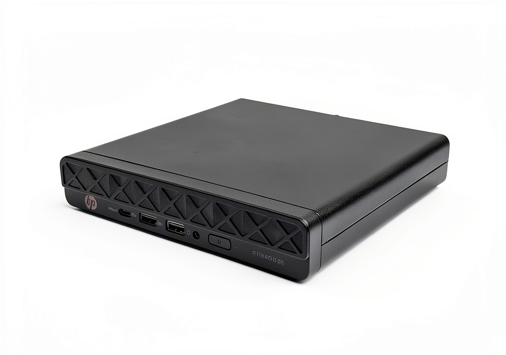 HP ED8G1a Mini PC on a modern office desk