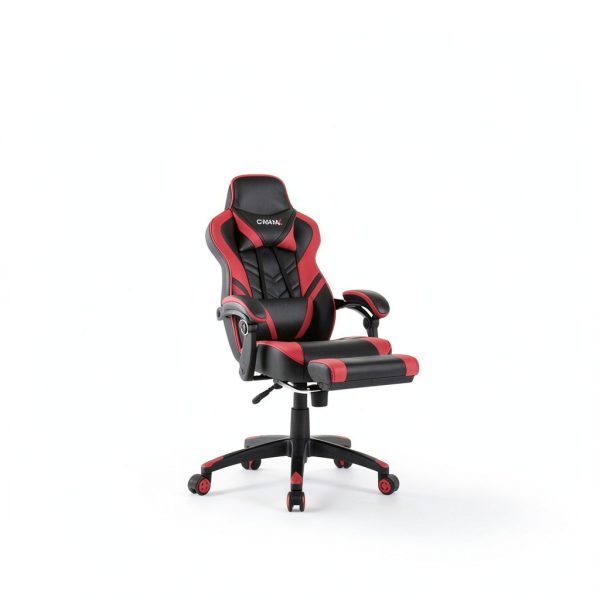 Gymax Gaming Chair Ergonomic High Back Adjustable Footrest-8