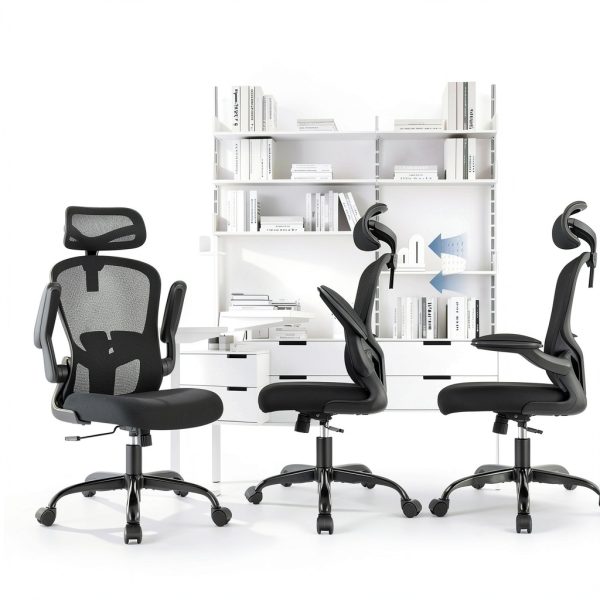 KERDOM Ergonomic High Back Office Chair Adjustable Lumbar-5