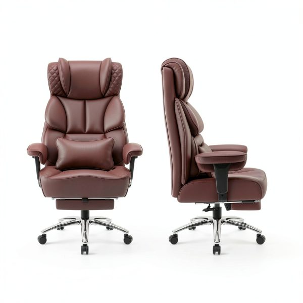 Brick Attic Ergonomic Office Chair Leather Reclining-2