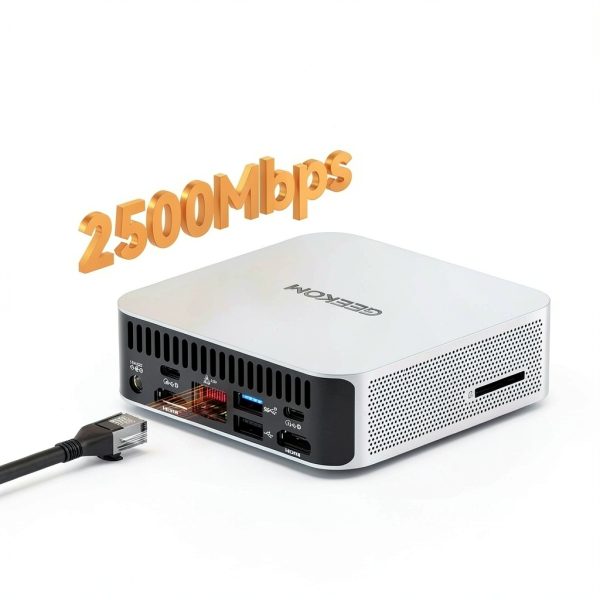 GEEKOM A5 Pro Mini PC AMD Ryzen 5 7530U 16GB RAM 1TB SSD-6