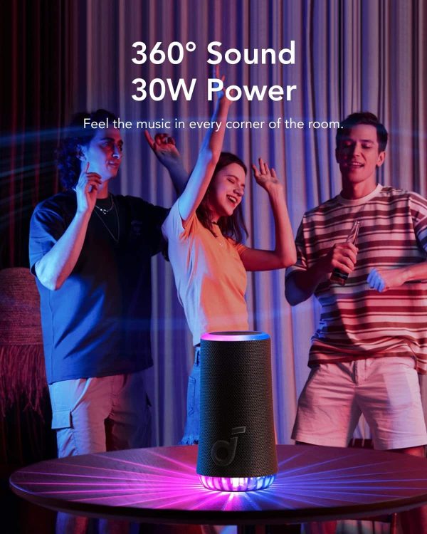 Soundcore Glow Portable Speaker 360 Sound Light Show-4