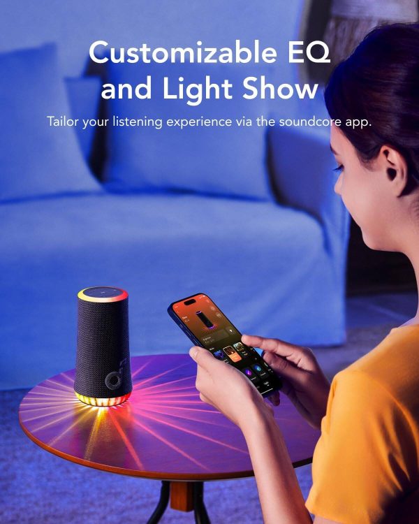 Soundcore Glow Portable Speaker 360 Sound Light Show-5