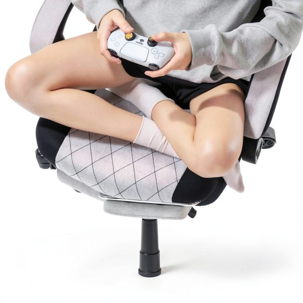 Dowinx Gaming Chair Ergonomic Fabric Pocket Spring Footrest-3