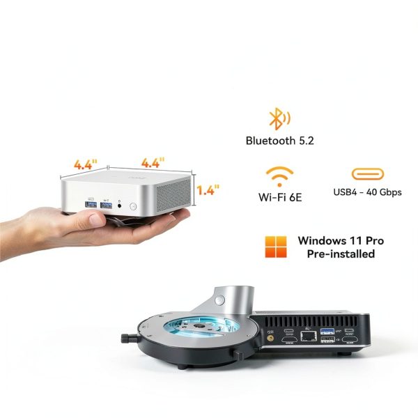 GEEKOM A6 Mini PC AMD Ryzen 7 6800H 32GB DDR5 1TB SSD-2