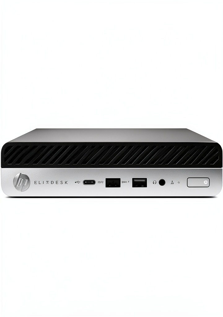 HP ProDesk 400 G4 Mini PC on a modern office desk