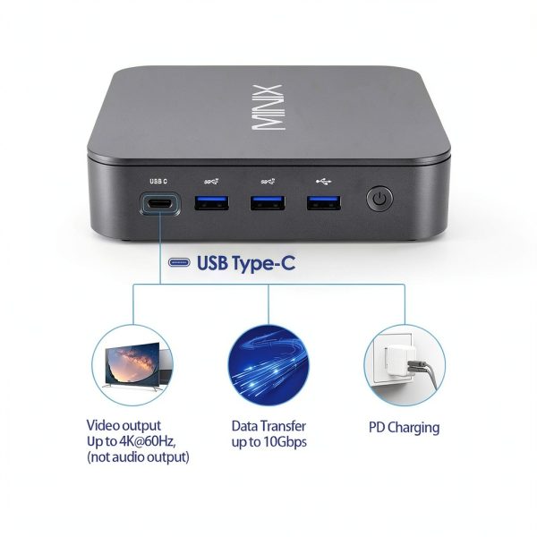 MINIX J51 C8 Max Mini PC Windows 11 Pro 8GB RAM 512GB SSD-4