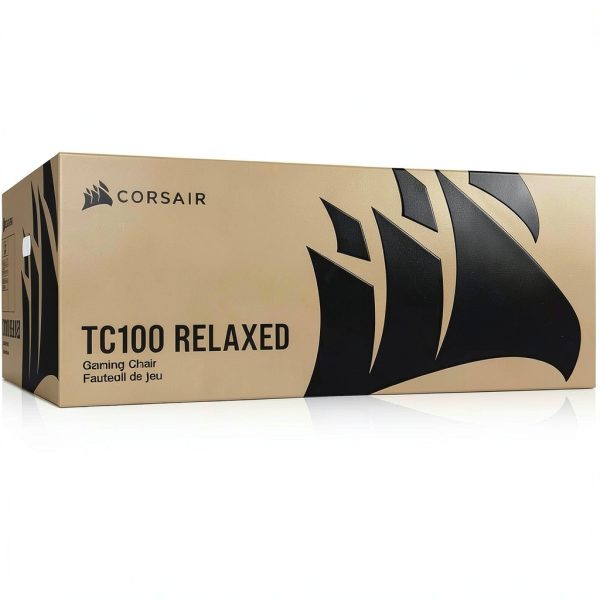 CORSAIR TC100 Gaming Chair Black Leatherette Ergonomic-6