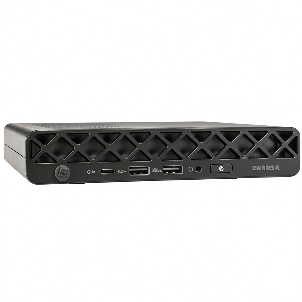 HP EliteDesk 8 G1i Mini Desktop on a modern office desk