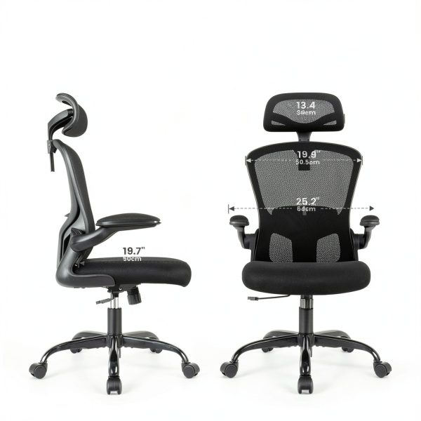 KERDOM Ergonomic High Back Office Chair Adjustable Lumbar-11